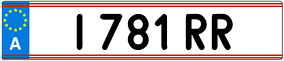 Trailer License Plate